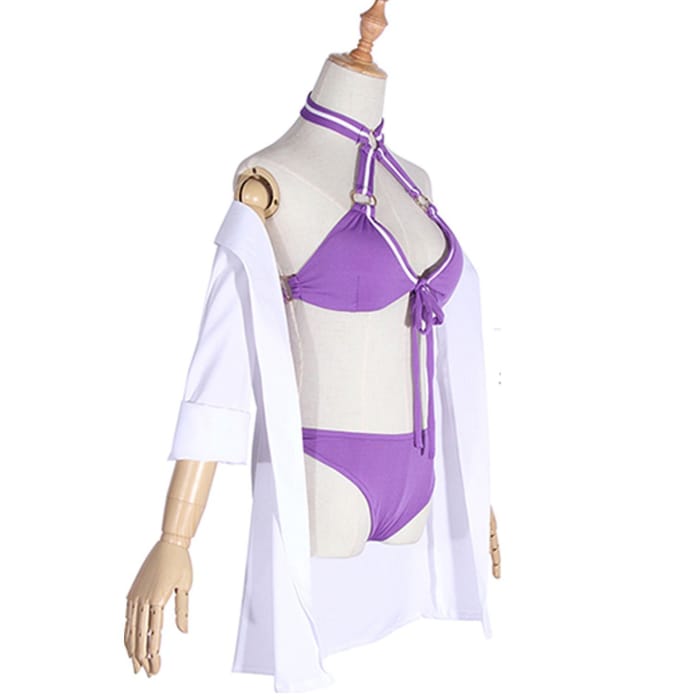 Girls Bikini League of Legends Sheriff of Piltover Caitlyn Swimming Pool Party Cosplay Costume - Cospicky