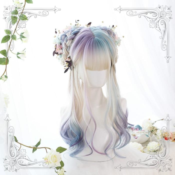 Gradient Mixed Color Lolita Long Curl Wig C14542 - Cospicky