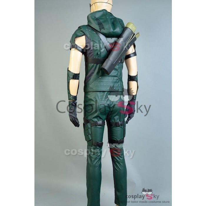 Green Arrow Season 4 Leather Cosplay Costume (No Quiver) - Cospicky