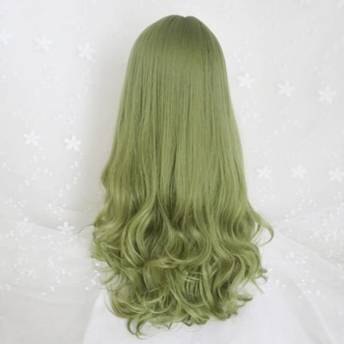 Green Harajuku Lolita Long Curl Wig  CP1710353 - Cospicky