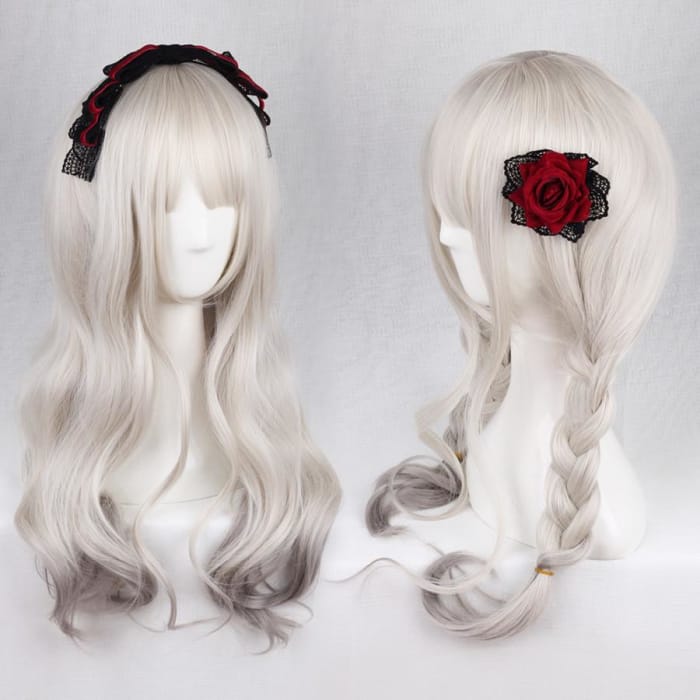 Grey Gradient Lolita Curl Wig CP1710208 - Cospicky