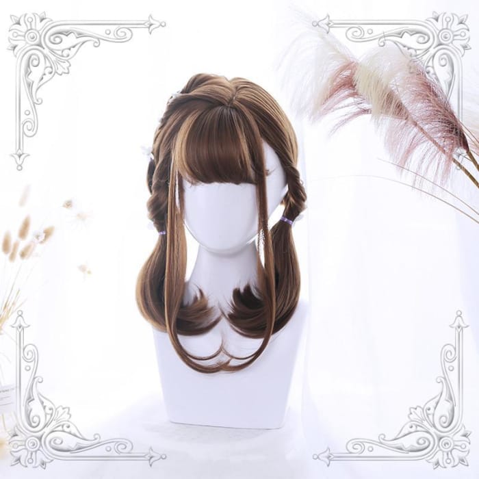 Grey/Brown Lolita 45cm Daily Wig CP1811801 - Cospicky