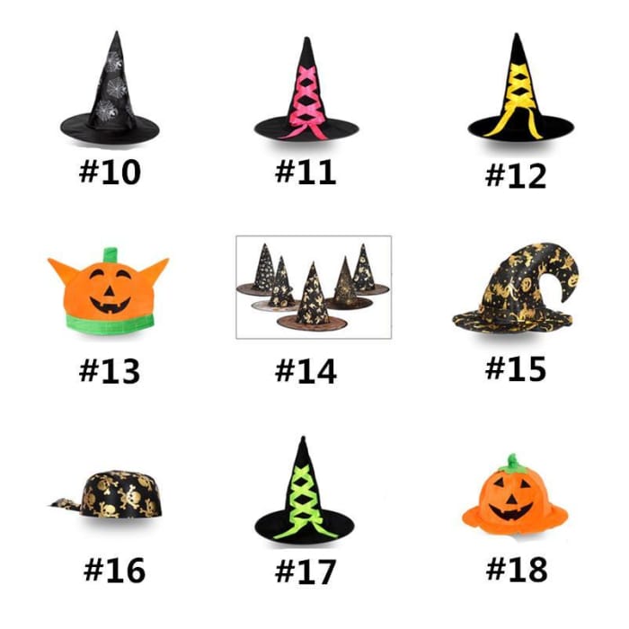 Halloween Party Witches Pumpkin Hat CP1710600 - Cospicky