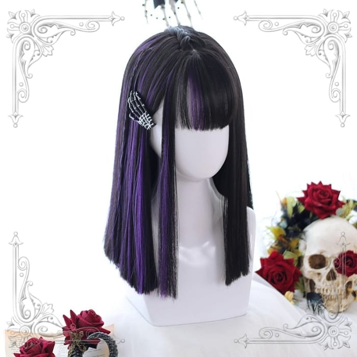 Harajuku Mixed Black Purple Lolita Fairy Witch Cosplay 