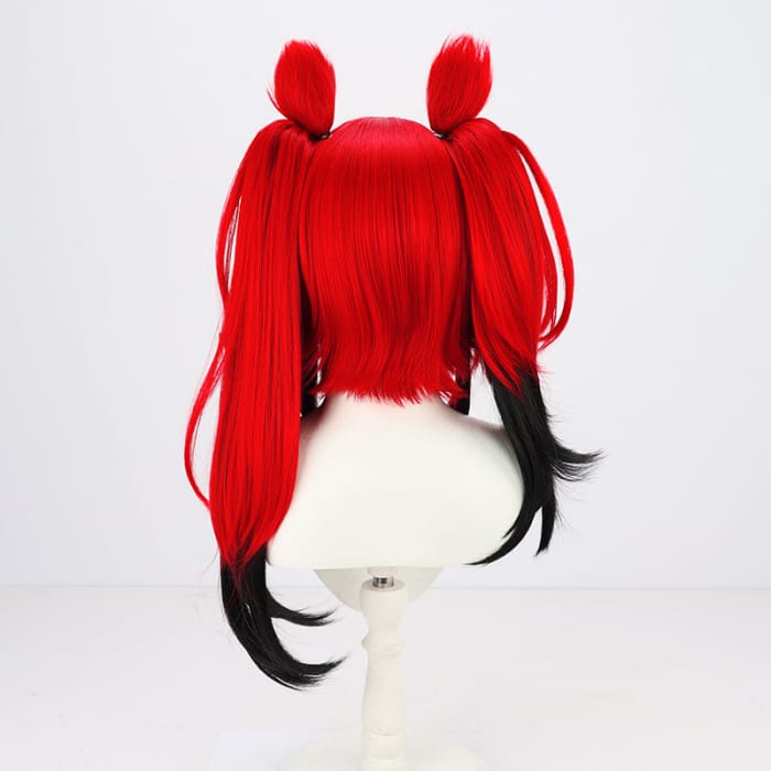 Hololive EN Holo Council Hakos Baelz Cosplay Red Mix Wig 