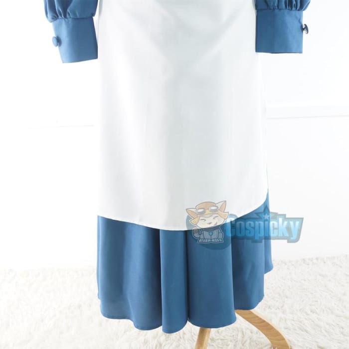 Howls Moving Castle Sophie Hatter Blue Gown Costume CP165288 - Cospicky
