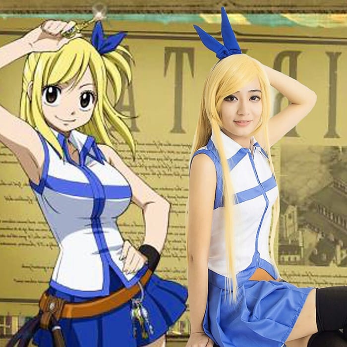 Inspired by Fairy Tail Lucy Heartfilia Anime Cosplay 