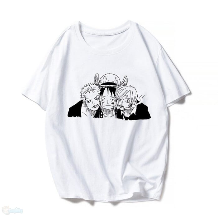 Inspired by One Piece Monkey D. Luffy T-shirt Anime 100% 