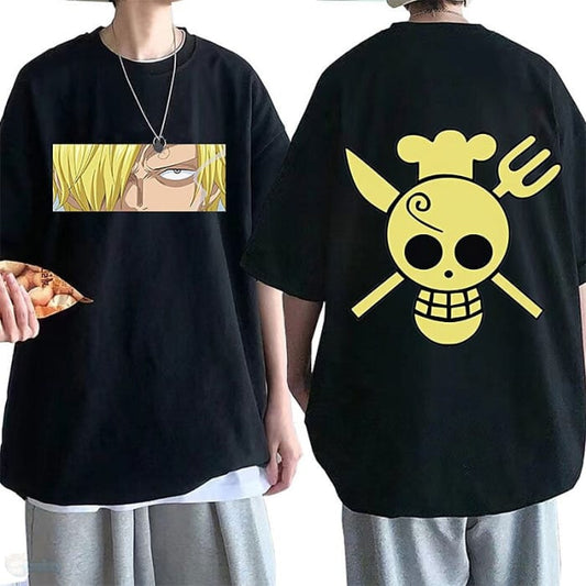 Inspired by One Piece Sanji T-shirt Anime 100% Polyester 