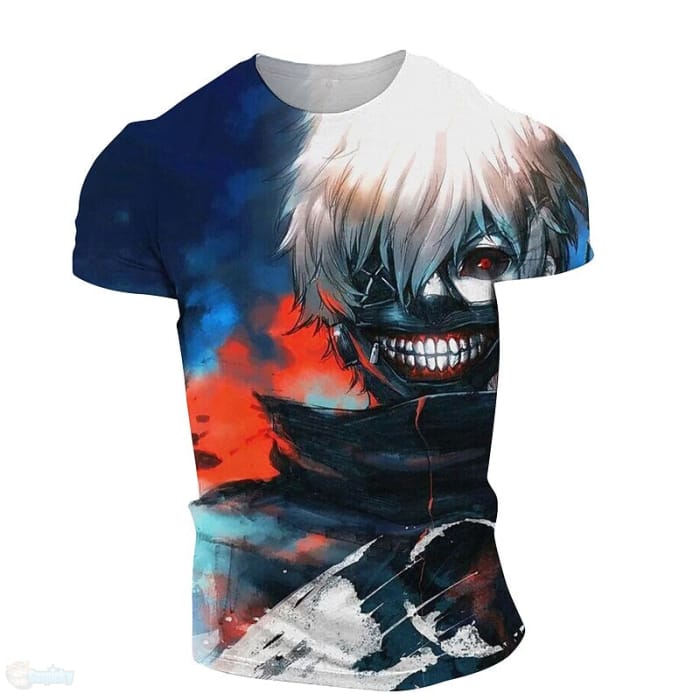 Inspired by Tokyo Ghoul Kaneki Ken T-shirt Anime 100% 