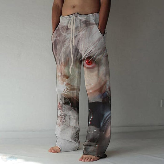 Inspired By Tokyo Ghoul Ken Kaneki Linen Pants Straight 