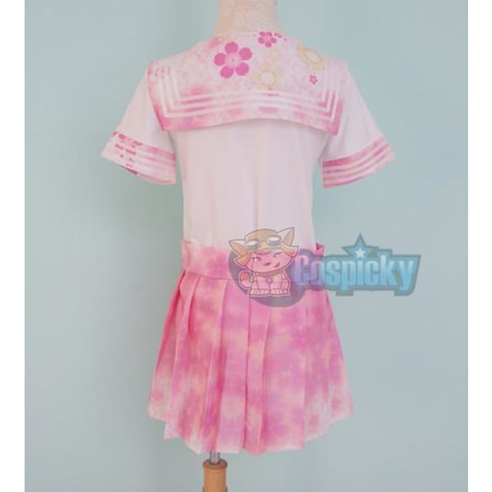 J-Fashion Pink Sakura Sailor Seifuku Top and Skirt Set CP152053 - Cospicky