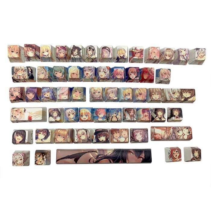 Japanese Anime Girl Keycap Set