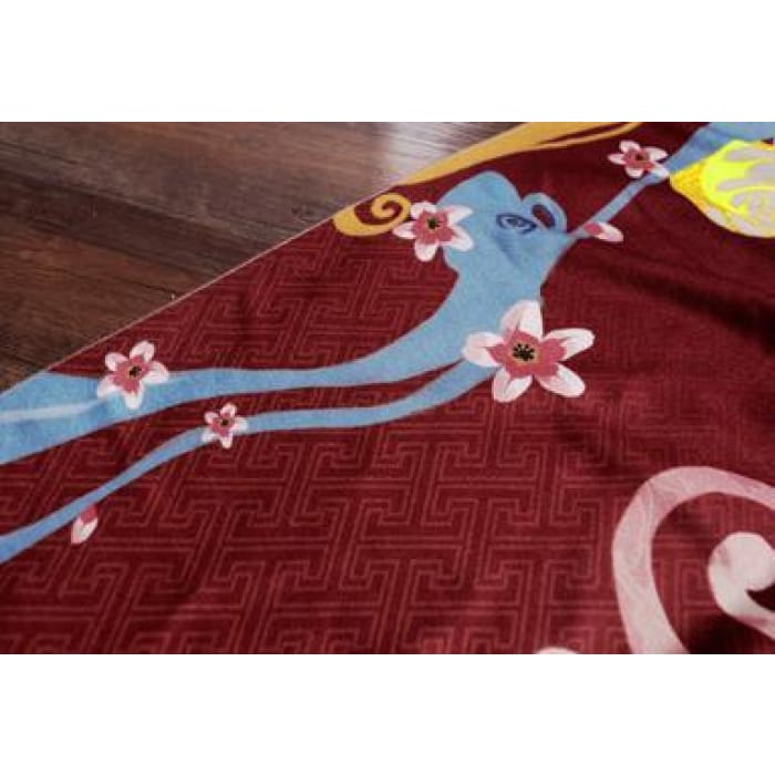 Japanese Culture Winter Fleece Shawl CP154685 - Cospicky