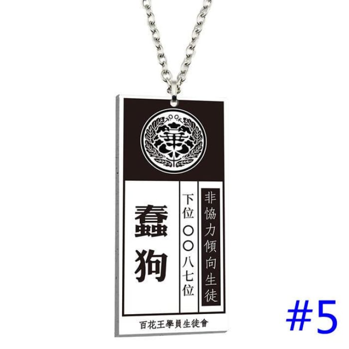 Kakegurui Compulsive Gambler Cosplay Necklace Jabami Yumeko ID Card Pendant Necklace CC0307 - Cospicky