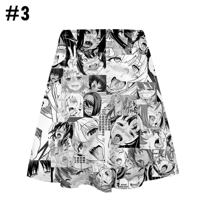 Kawaii Ahegao Printing Skirt C13994 - Cospicky