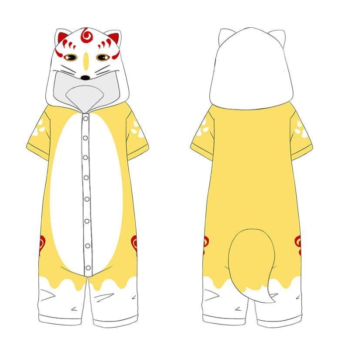 Kawaii Kitsune Romper Pajamas CP1710519 - Cospicky