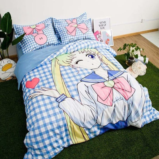 Kawaii Sailor Moon Bedding Sheet S13017 - Set