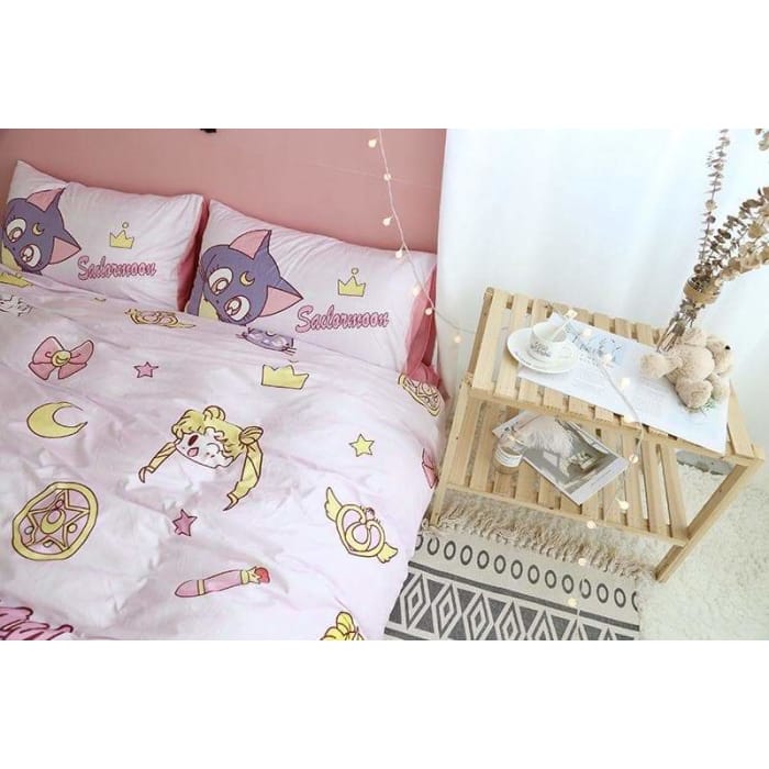Kawaii Sailor Moon Bedding Sheet Set C14199