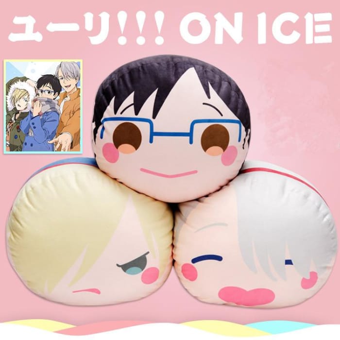 Kawaii [YURI!!! on ICE] Anime Cushion Pillow CP178896 - Cospicky