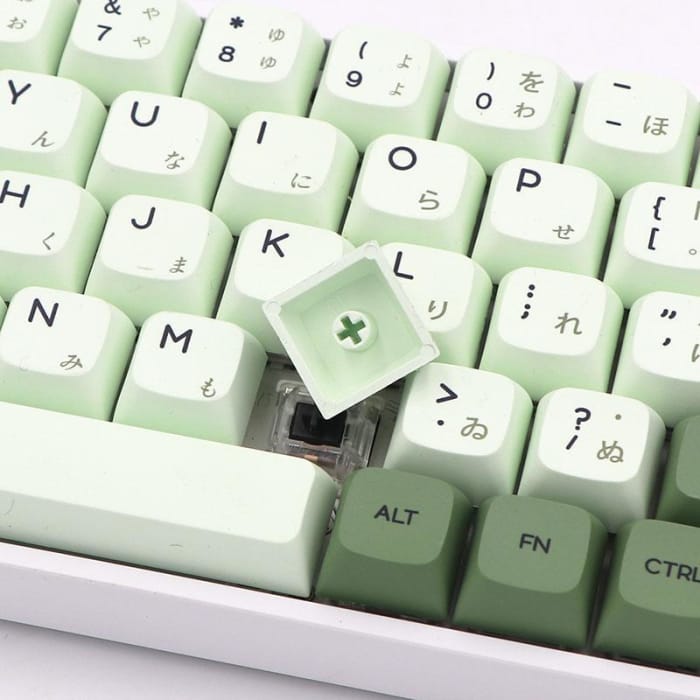 Keypro Matcha Green Ethermal PBT keycap set
