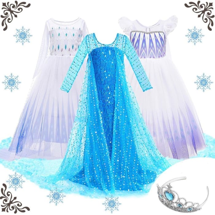 Kids Cosplay Snow Queen 2 Elsa Costume CC0034 - Cospicky