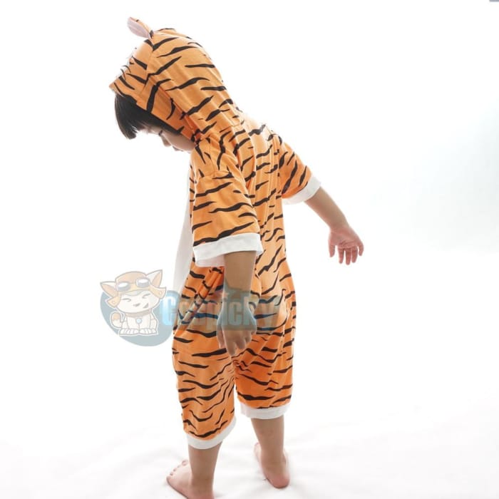 Kids Tiger Animal Summer Jumpersuit Nightwear Pajamas CP152172 - Cospicky