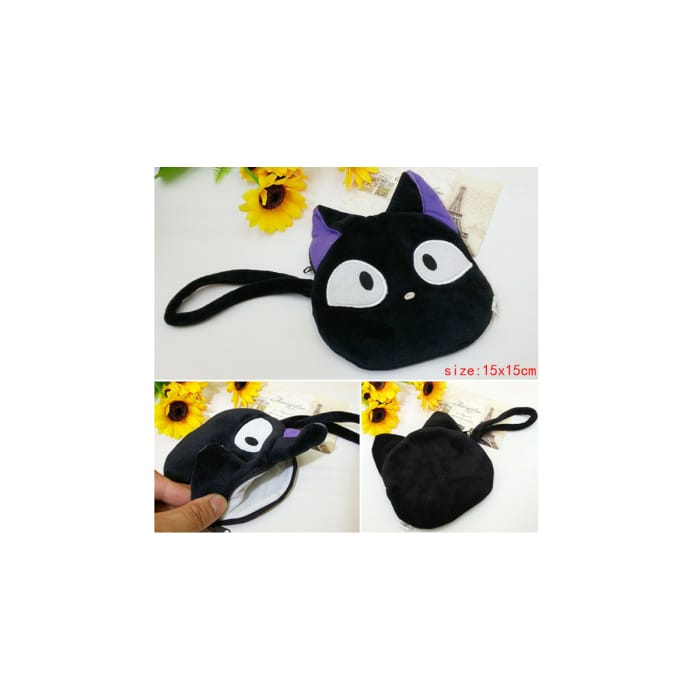 Kiki's Delivery Service Kawaii Black Kitty Cat Plush Bag CP165514 - Cospicky