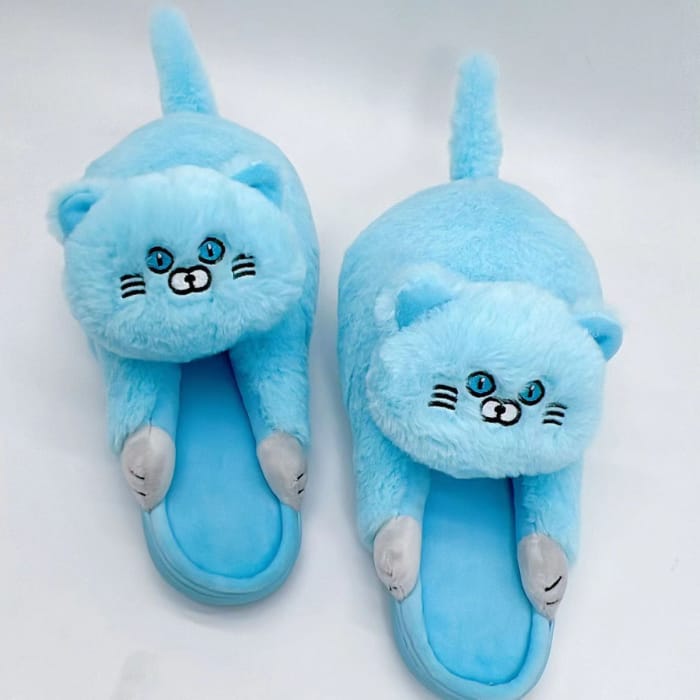 Kitty Home Slippers - A-light blue / US 6-7/UK 5-5.5/EU