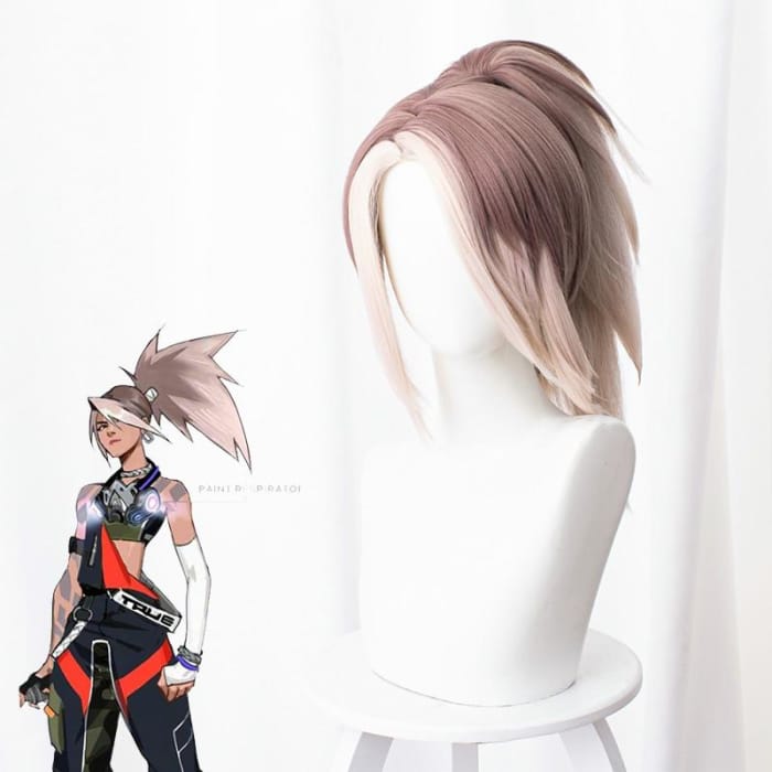 League of Legends Akali Cosplay Wig with Tail C14700 - Cospicky