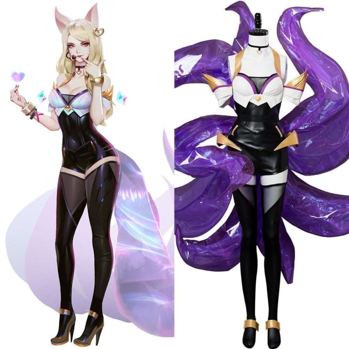 League of Legends the Nine-Tailed Fox Ahri K/DA Skin Cosplay Costume - Cospicky
