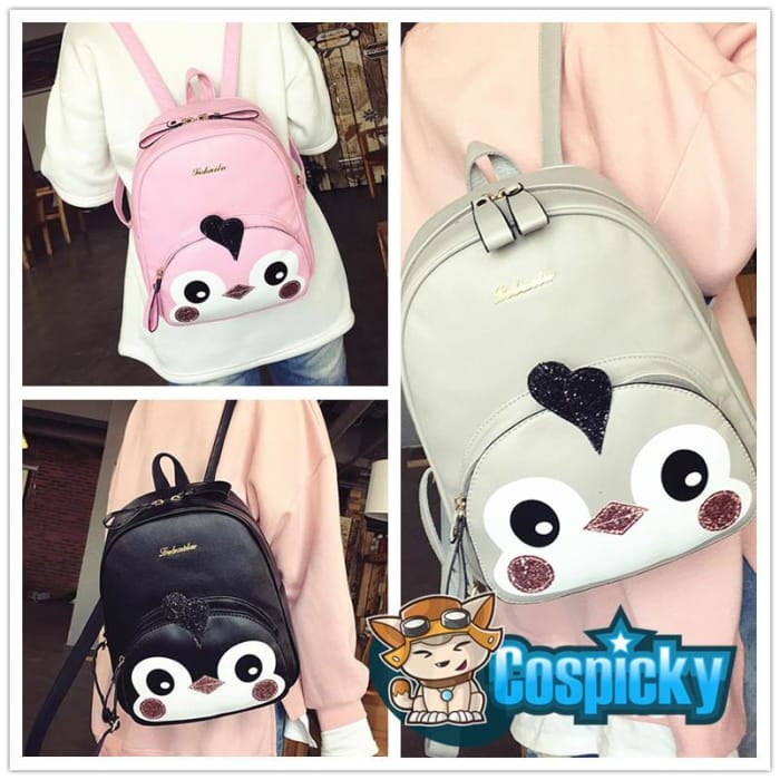 Light Grey/Pink/Black Preppy Style Backpack CP178803 - Cospicky