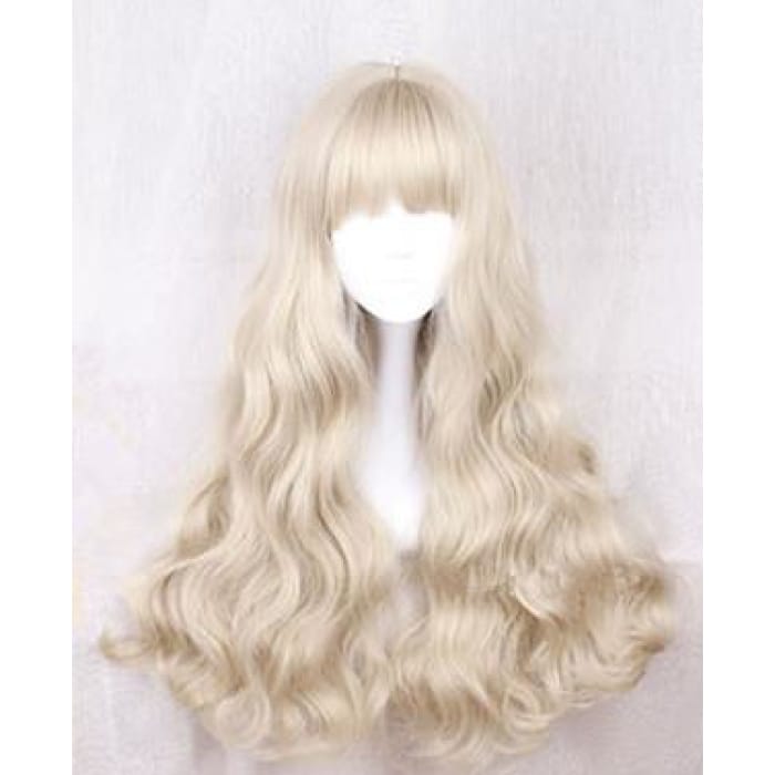 Light Khaki Long Curly Wig CP178796 - Cospicky
