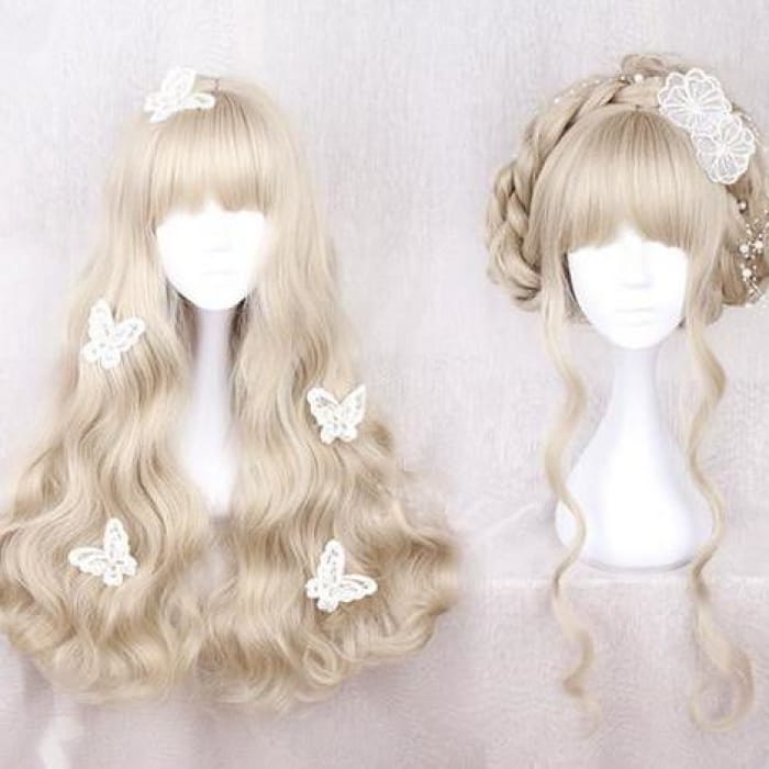 Light Khaki Long Curly Wig CP178796 - Cospicky