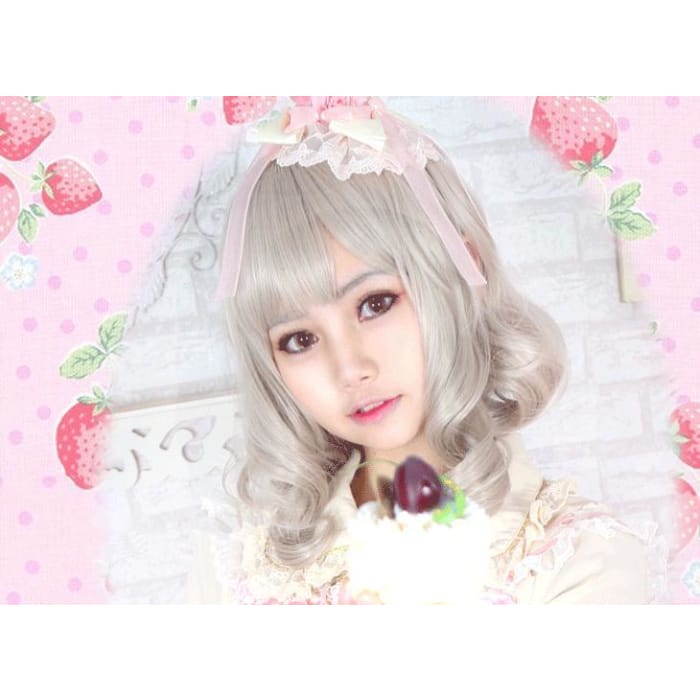 Linen Harajuku Lolita Short Wig CP166218 - Cospicky