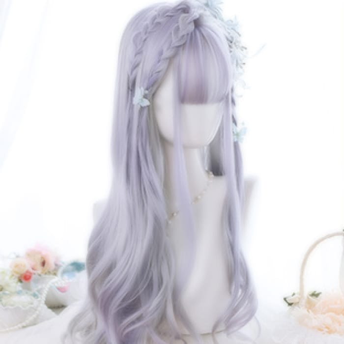 Lolita Bleach Purple Large Waves Long Curly Hair SS0470 - Cospicky