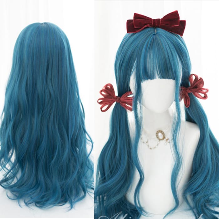 Lolita Blue JK Long Curly Hair/long Straight Hair C15355 - Cospicky