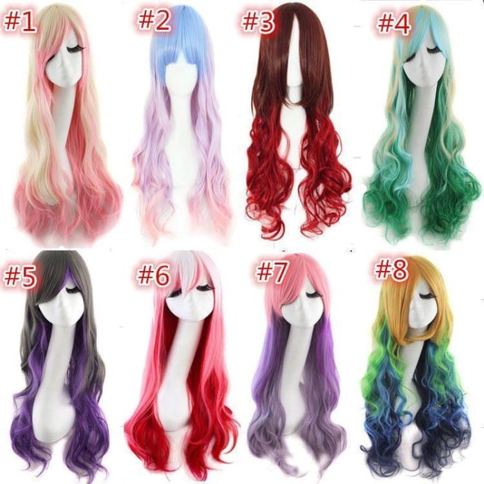 Lolita Cosplay Gradient Curly Wig CP1812564 - Cospicky