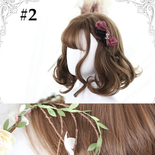 Lolita Cosplay Short Curl Wig C14948 - Cospicky
