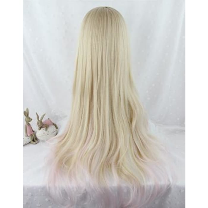 Lolita Cream Gold mix Pink Long Wig CP167222 - Cospicky