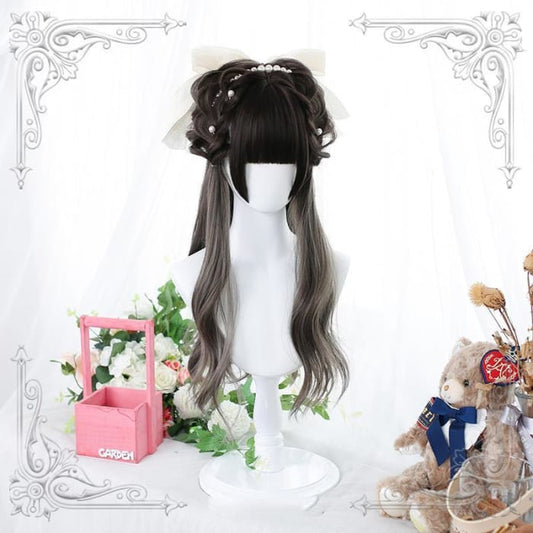 Lolita Gray Long Curly Wig CC0850 - Cospicky