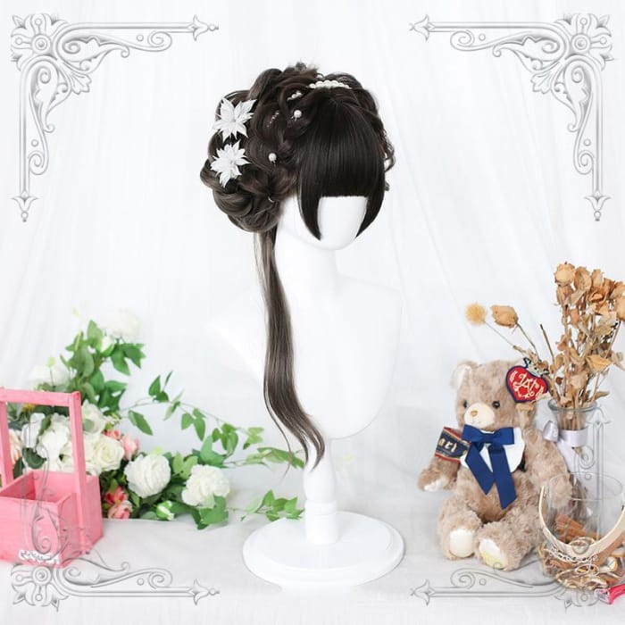 Lolita Gray Long Curly Wig CC0850 - Cospicky
