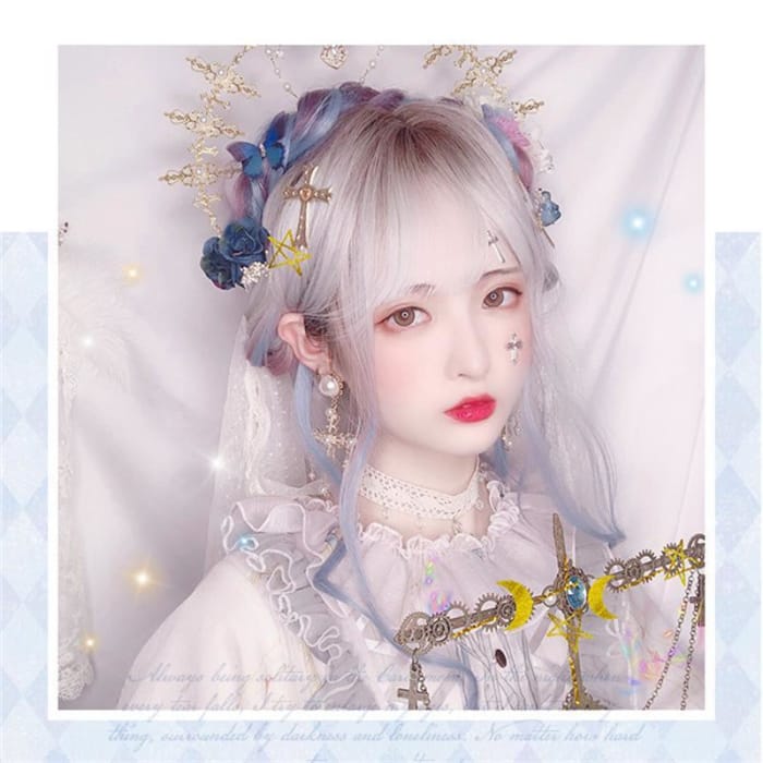 Lolita Misty Gradient Long Curly Wig C15565 - Cospicky