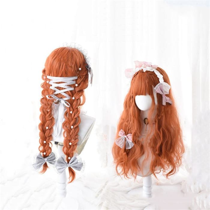 Lolita Pumpkin Long Curly Wig C15560 - Cospicky