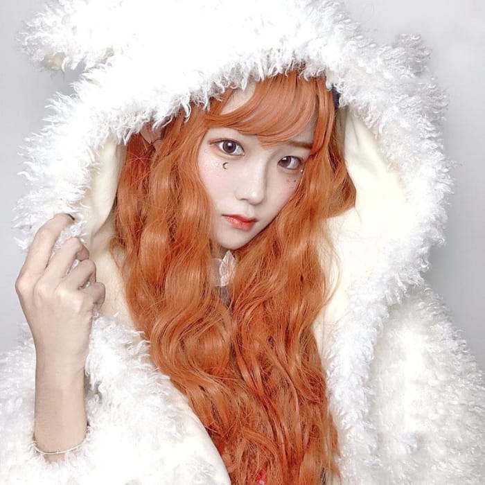 Lolita Pumpkin Long Curly Wig C15560 - Cospicky
