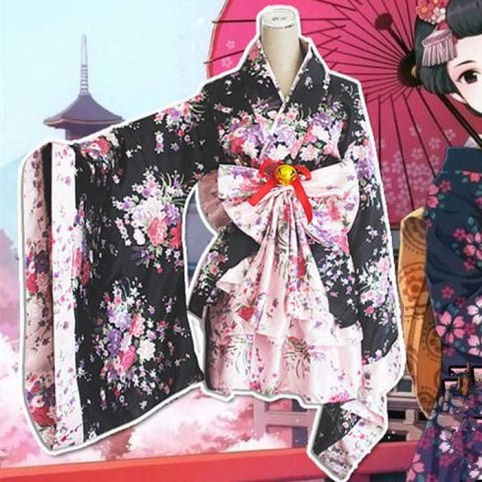 Lolita Sakura Blossom Maid Kimono CP1710547 - Cospicky