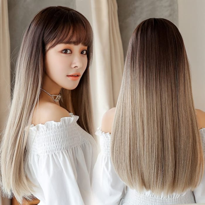 Long Full Wig - Straight-1
