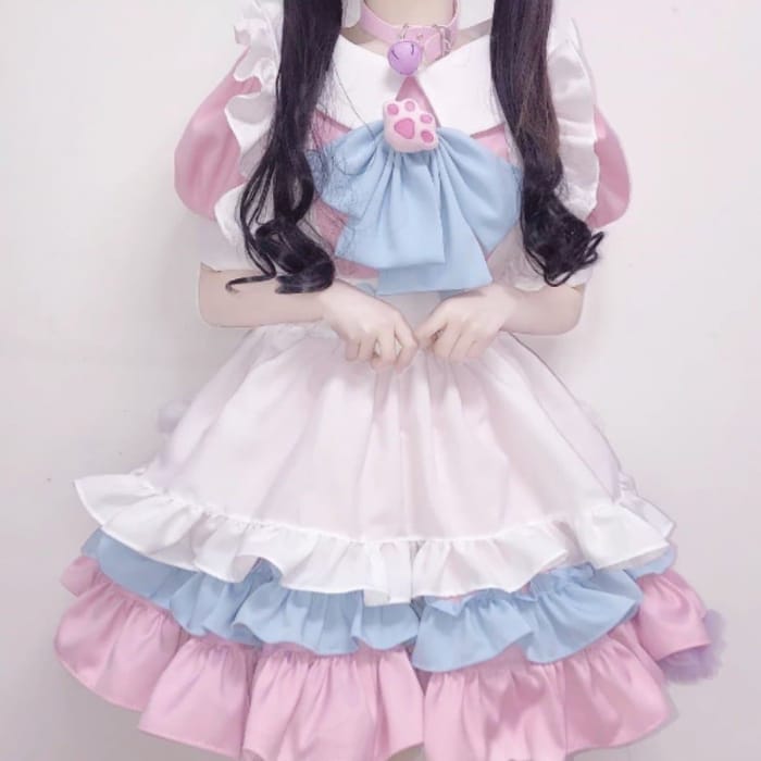 Lovely Lolita Pink Maid Dress C15161
