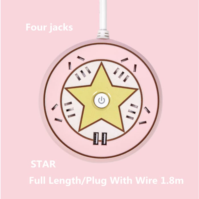 Lovely Multi Function Round USB Sailor Moon Socket Junction 