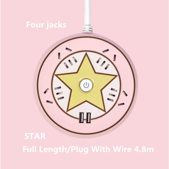 Lovely Multi Function Round USB Sailor Moon Socket Junction 